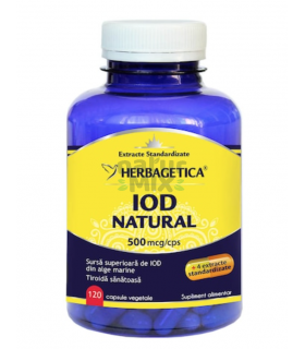 Iod Natural, 120 Capsule Vegetale Herbagetica